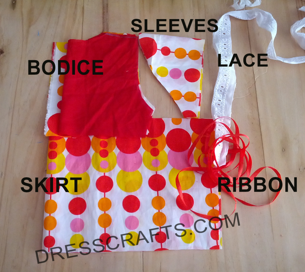 Sew Multi colored polka dress - Parts of Dress