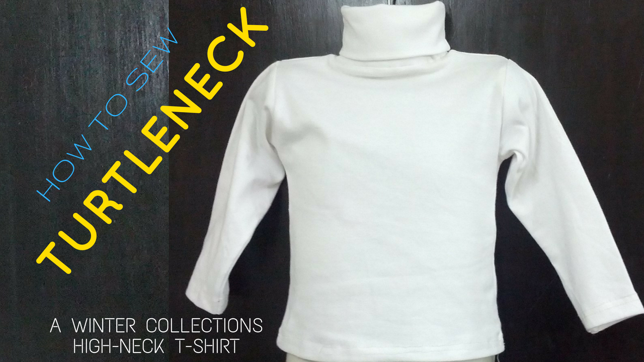 DIY How to Sew Turtleneck  A Polo neck DressCrafts