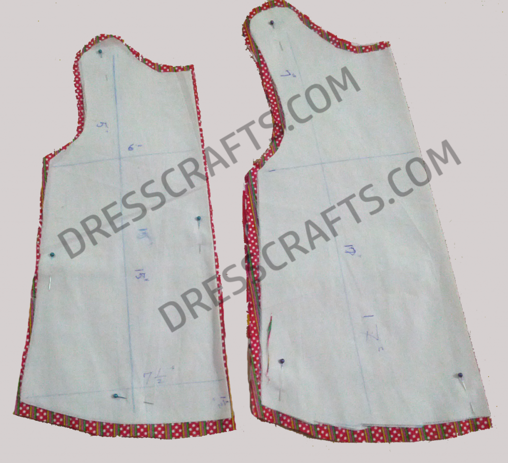 Pinafore Cutting with Pattern