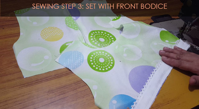 SEWING STEPS 3 - Sewing front bodice