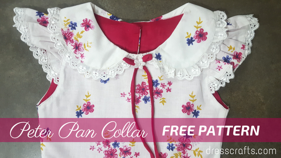 peter pan collar with free pattern