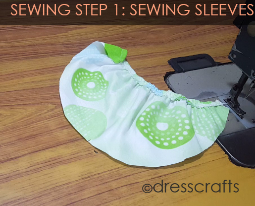 sewing steps 1 sewing sleeves