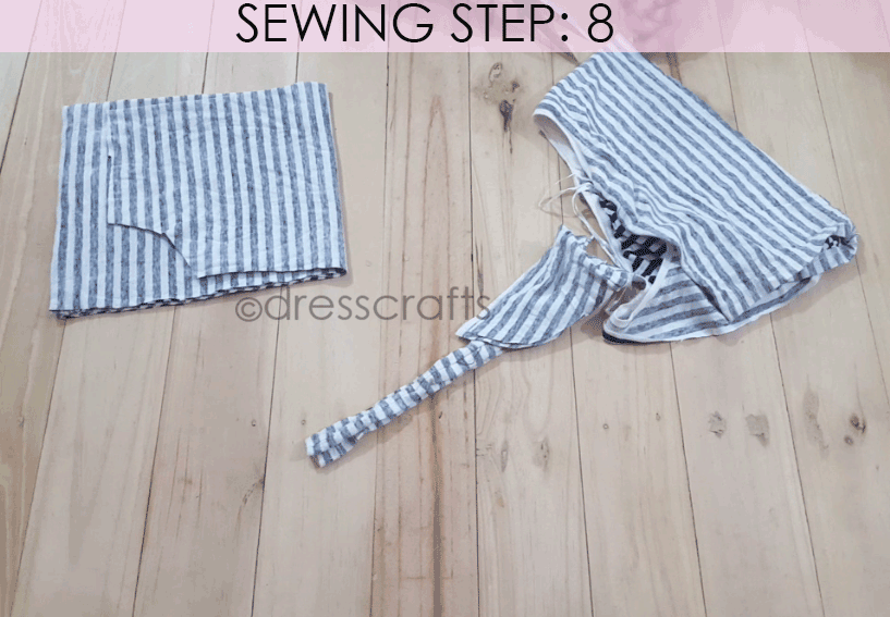 Convert Tshirt into Top - Sewing Step 8
