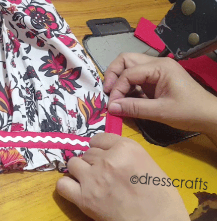 paper bag dress sewing step 21-part2