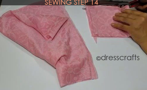 One Shoulder Dress - Sewing Step 14