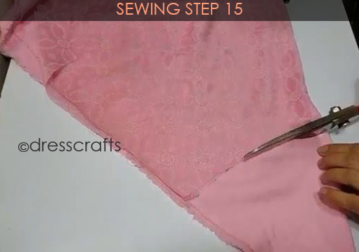 One Shoulder Dress - Sewing Step 15