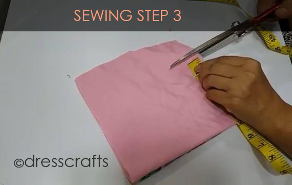 One Shoulder Dress - Sewing Step 3