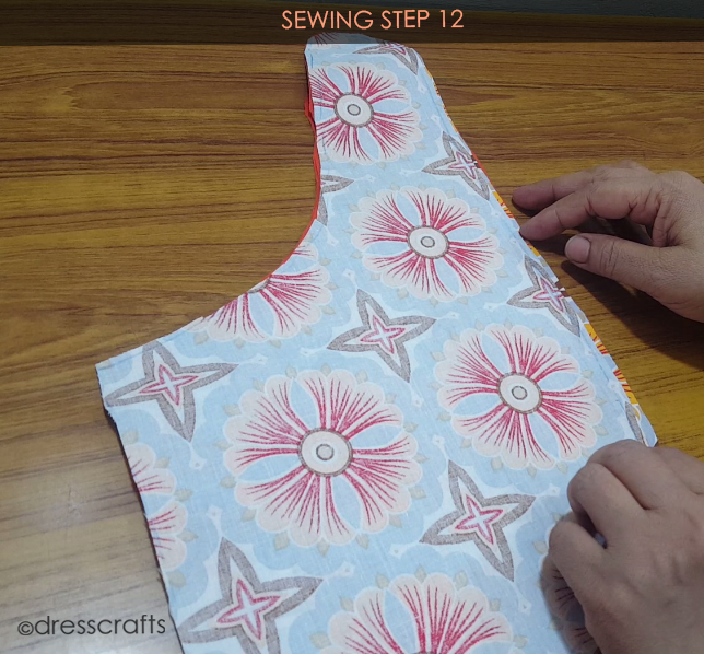 Reversible Pinafore sewing step 12