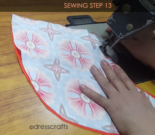 Reversible Pinafore sewing step 13