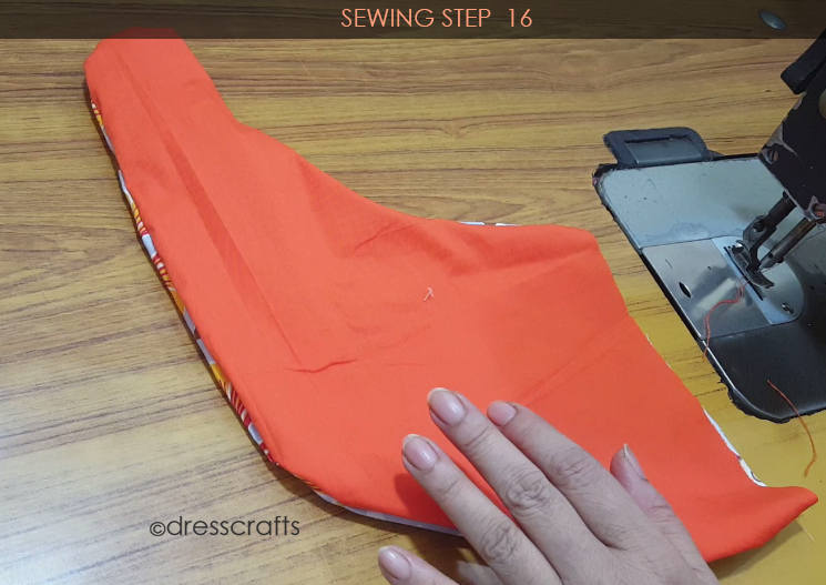 Reversible Pinafore sewing step 16