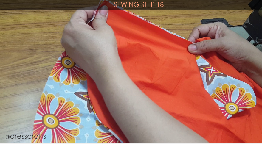 Reversible Pinafore sewing step 18