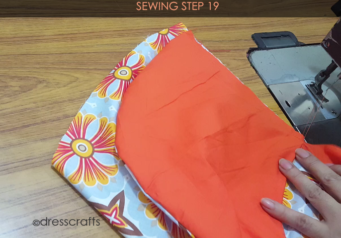 Reversible Pinafore sewing step 19