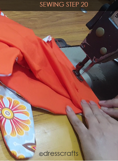 Reversible Pinafore sewing step 20