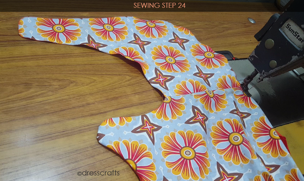 Reversible Pinafore sewing step 24