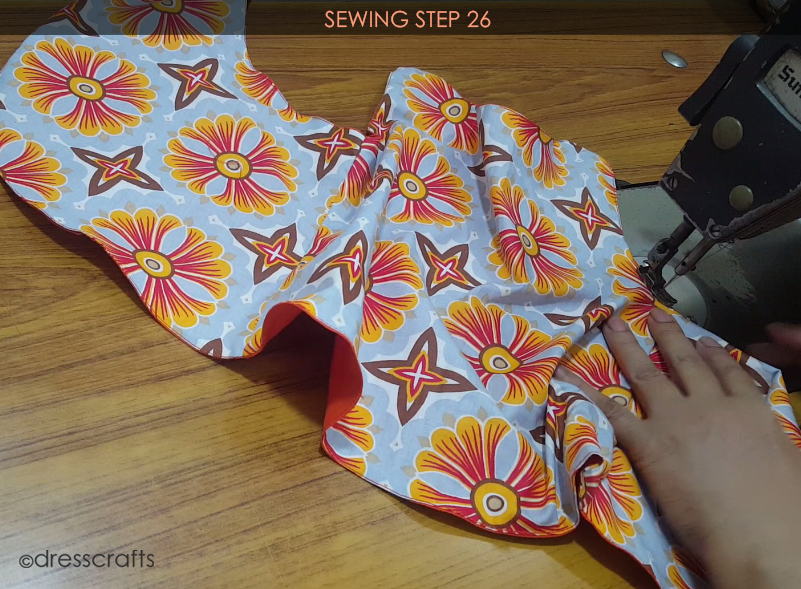 Reversible Pinafore sewing step 26