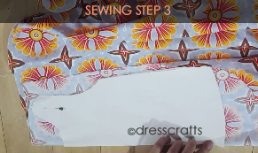Reversible Pinafore sewing step 3