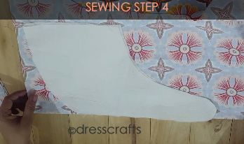 Reversible Pinafore sewing step 4