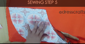 Reversible Pinafore sewing step 5