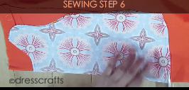 Reversible Pinafore sewing step 6