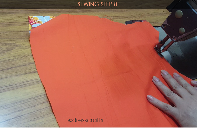 Reversible Pinafore sewing step 8