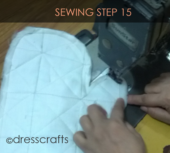 Easy Oven Mitts Sewing Step 15