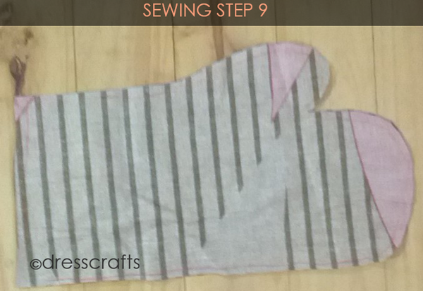 Easy Oven Mitts Sewing Step 9